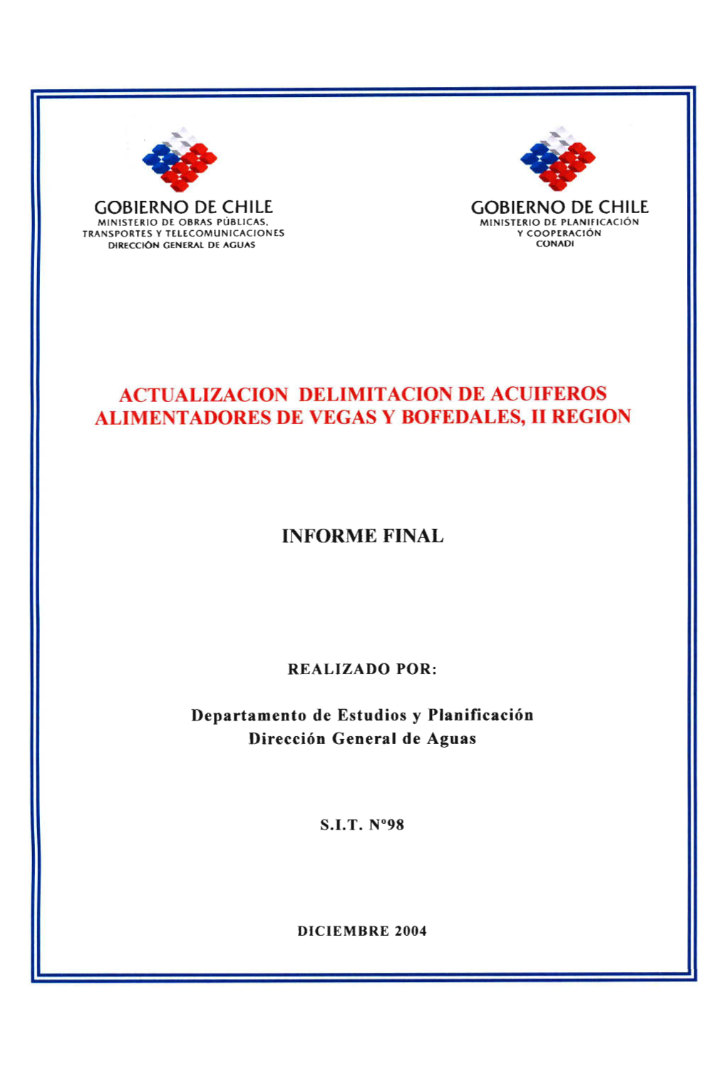 Actualización Delimitación De Acuíferos Alimentadores De Vegas Y