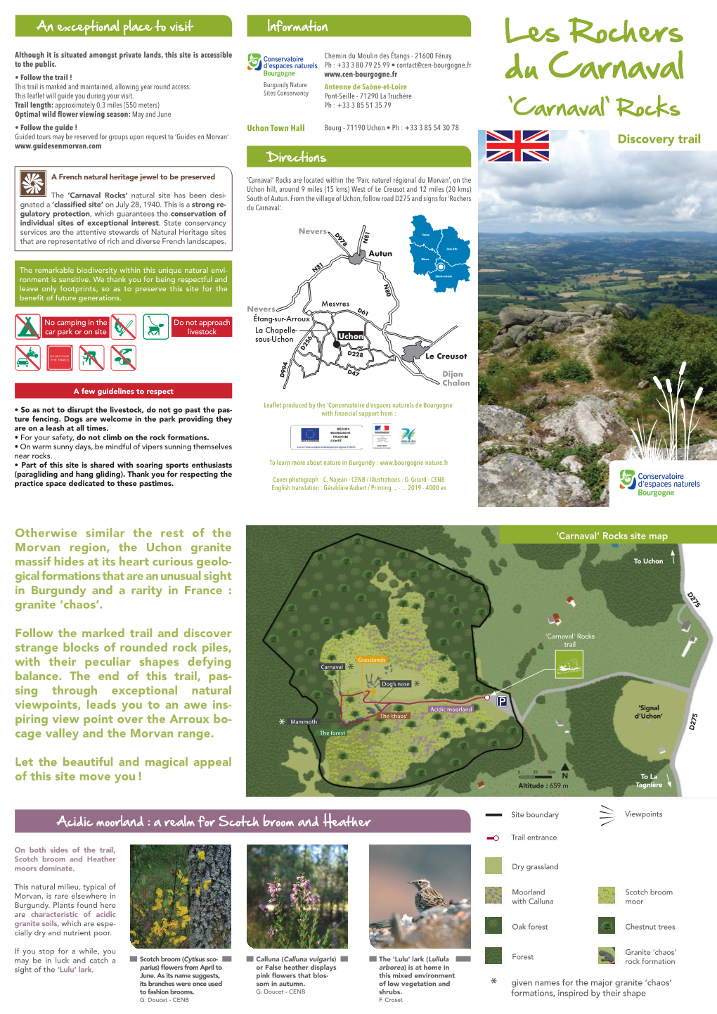 Les Rochers Although It Is Situated Amongst Private Lands, This Site Is Accessible Chemin Du Moulin Des Étangs - 21600 Fénay to the Public