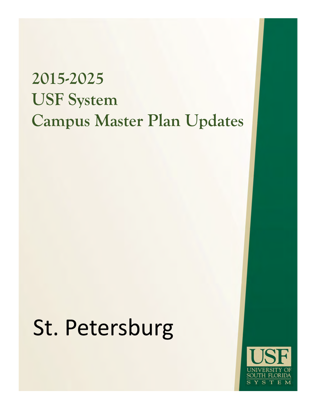2015-2025 USF St. Petersburg Campus Master Plan Update