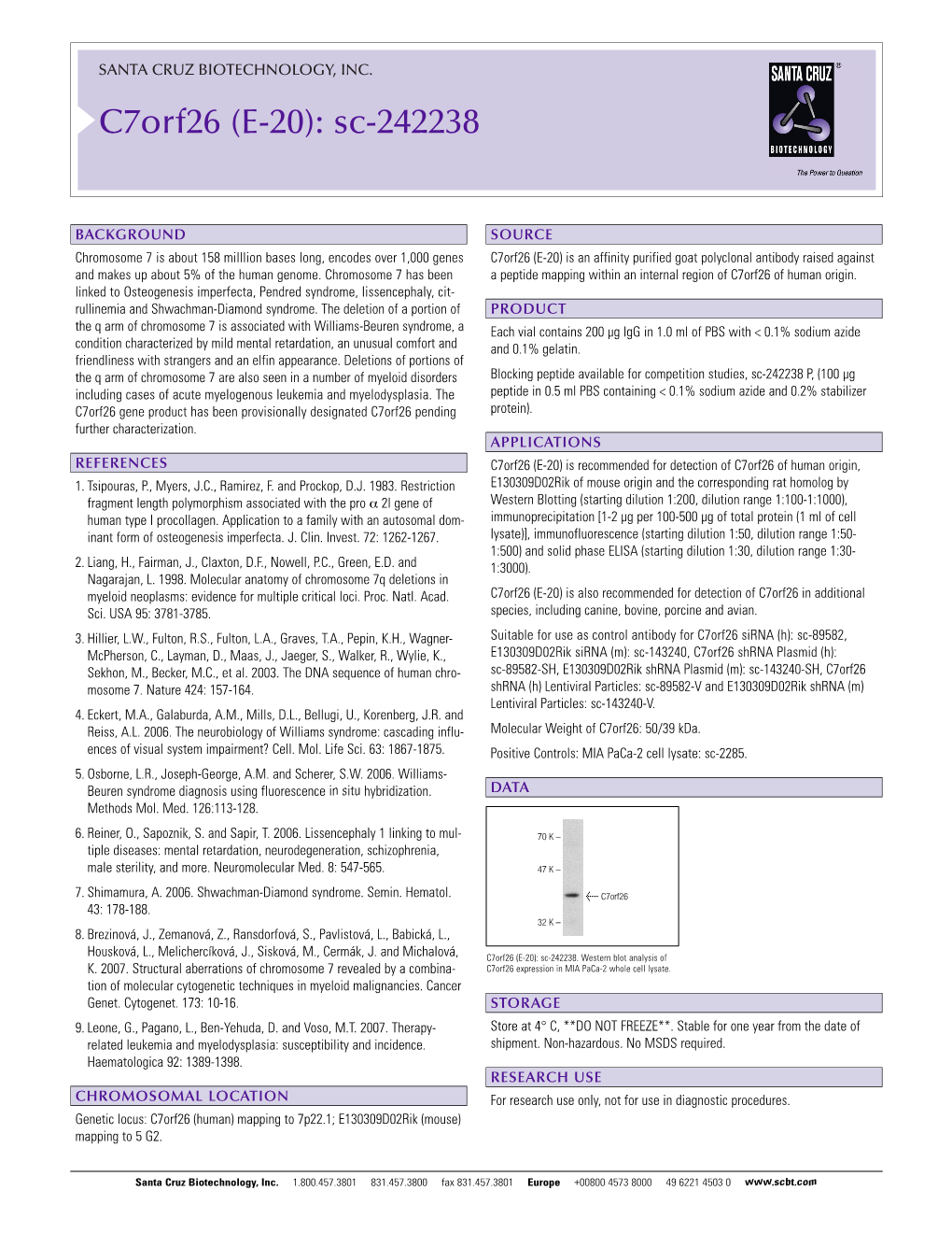 Datasheet Blank Template