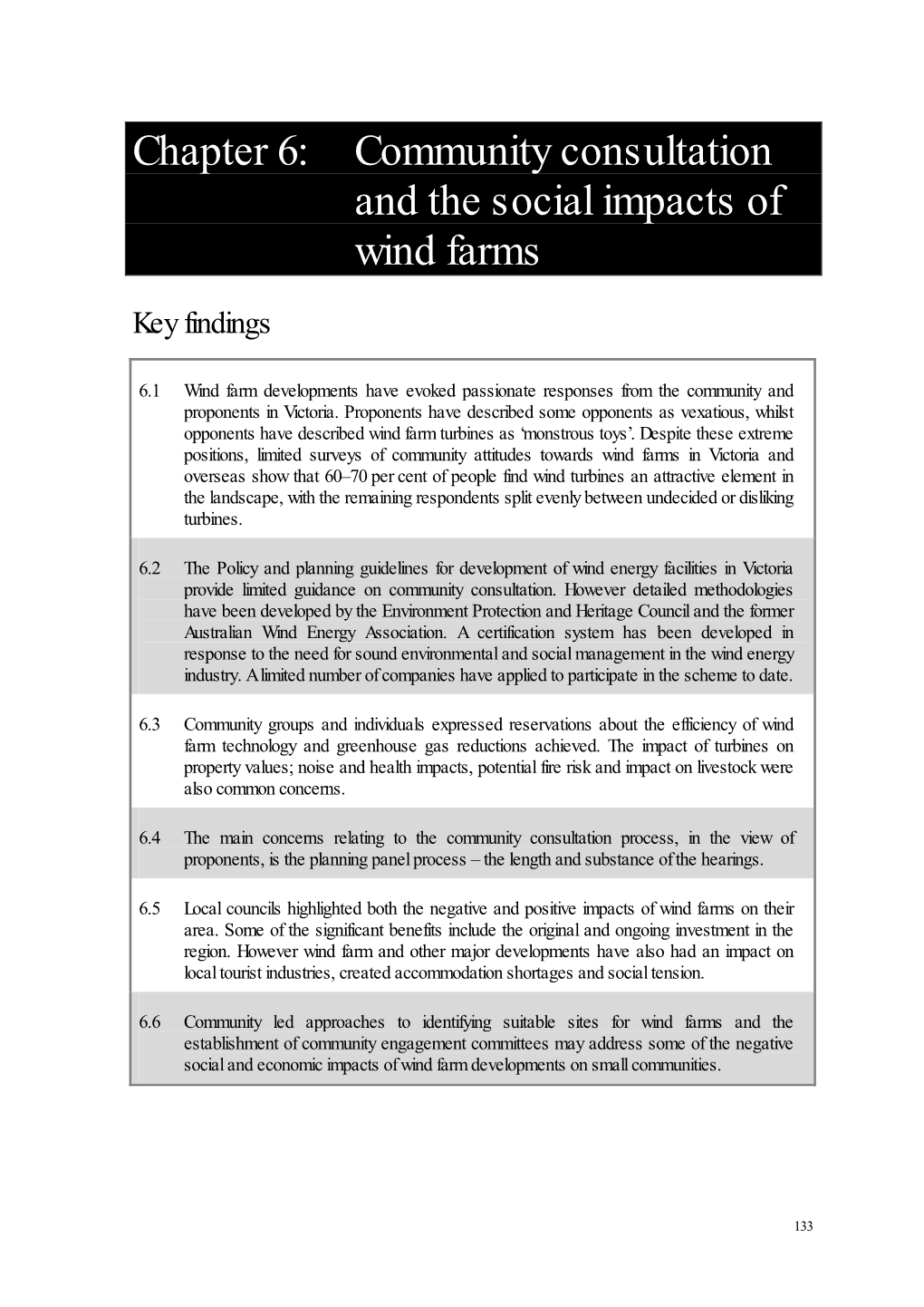 Community Consultation and the Social Impacts of Wind Farms