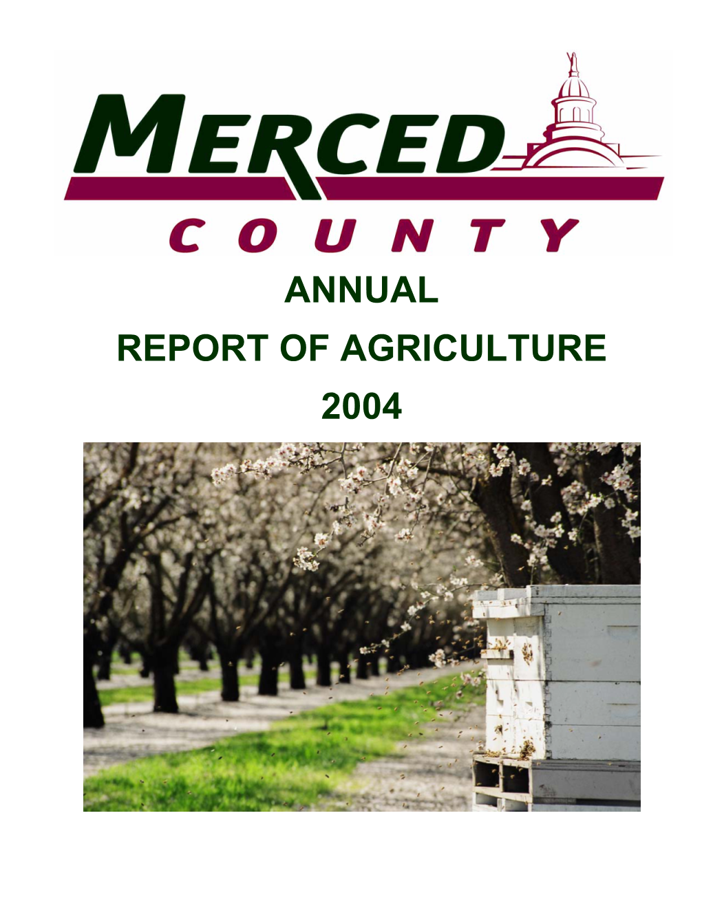 Annual Report of Agriculture 2004
