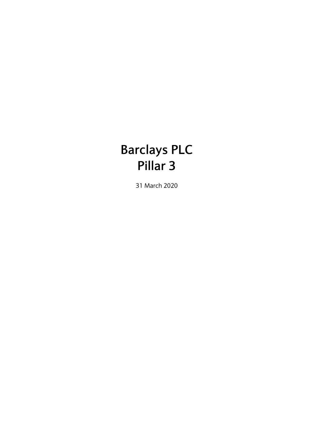 Barclays-PLC-Pillar-3-Q1-2020.Pdf