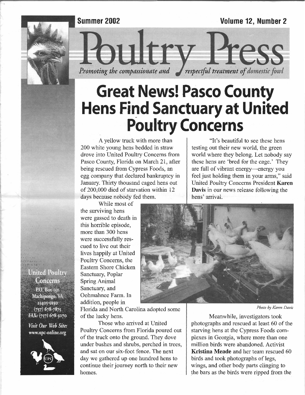 UPC Summer 2002 Poultry Press