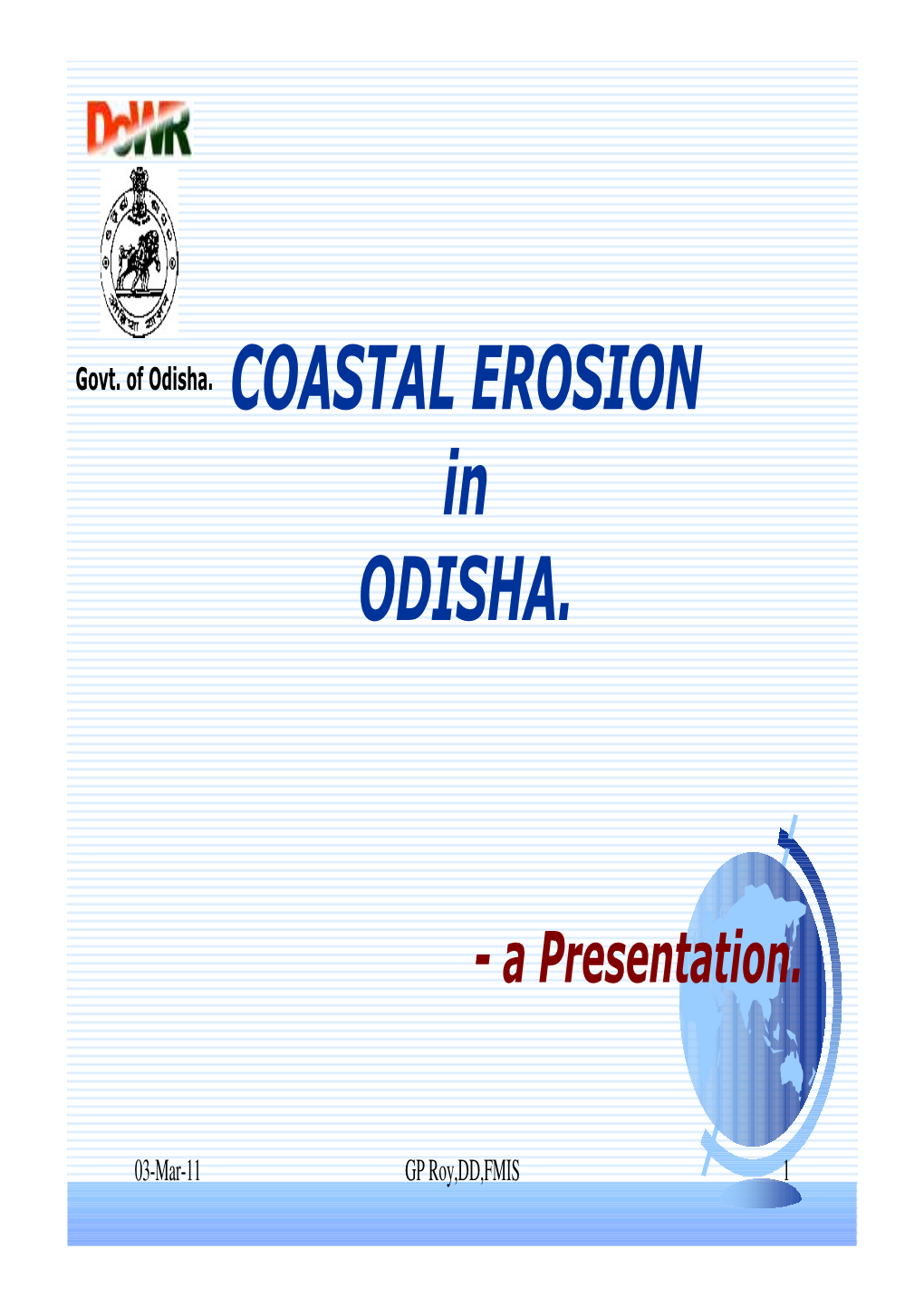 COASTAL EROSION in ODISHA