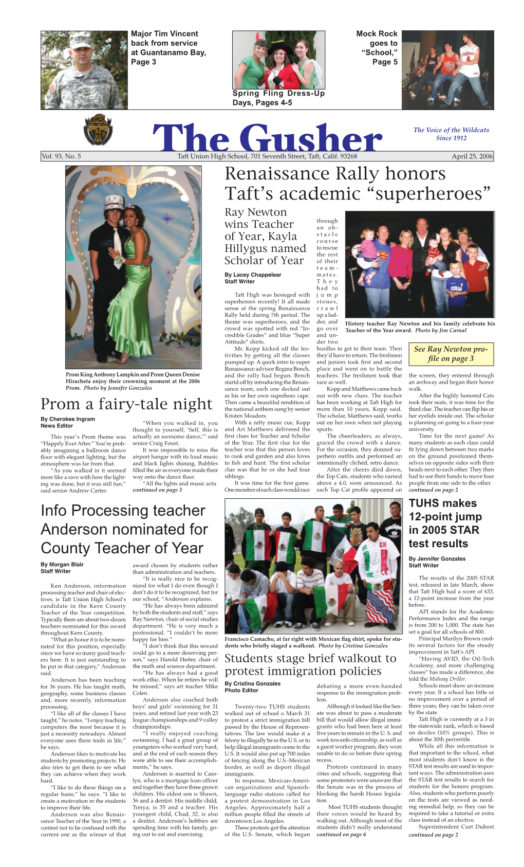 Renaissance Rally Honors Taft's Academic