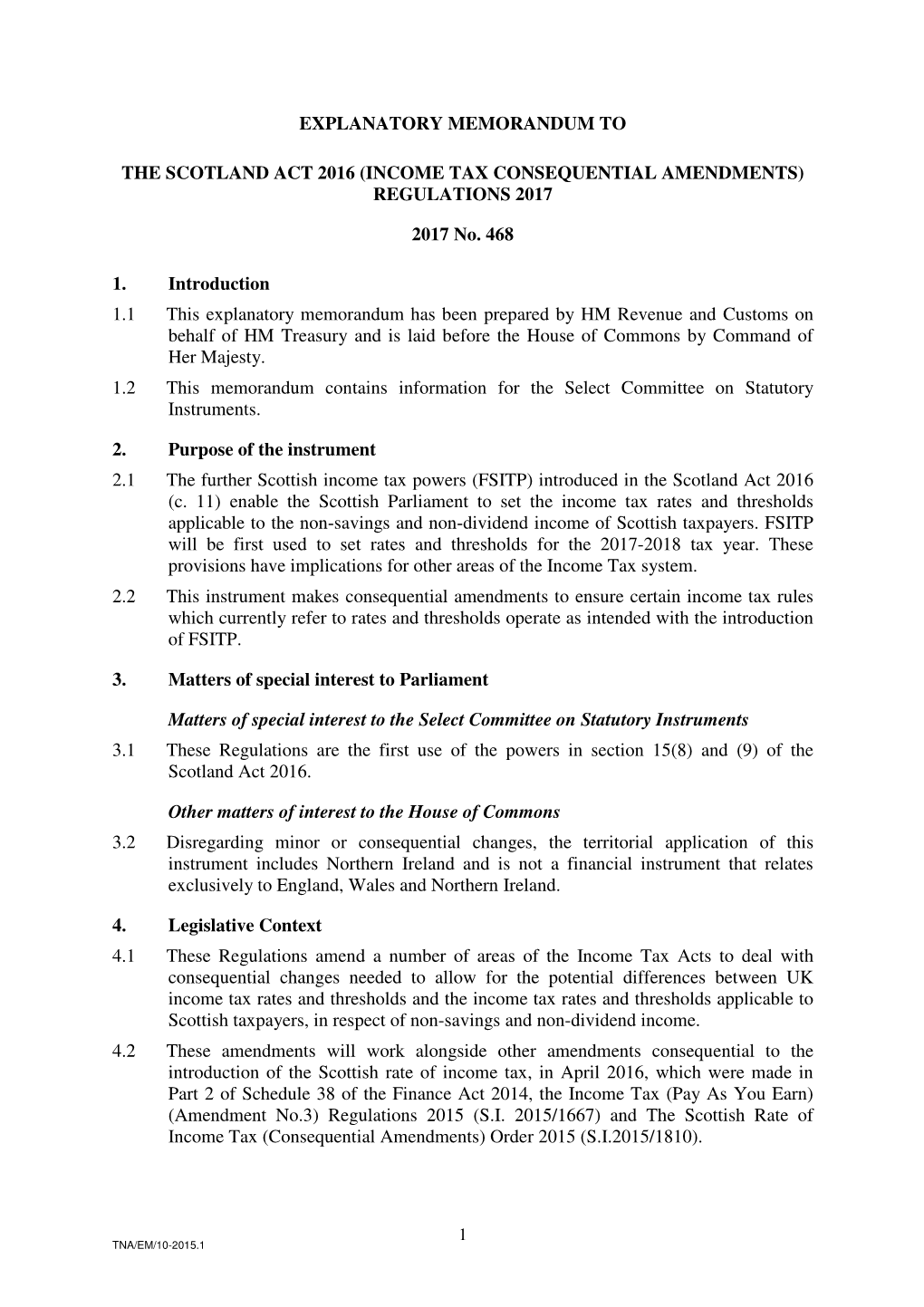 The Scotland Act 2016 (Income Tax Consequential Amendments) Regulations 2017