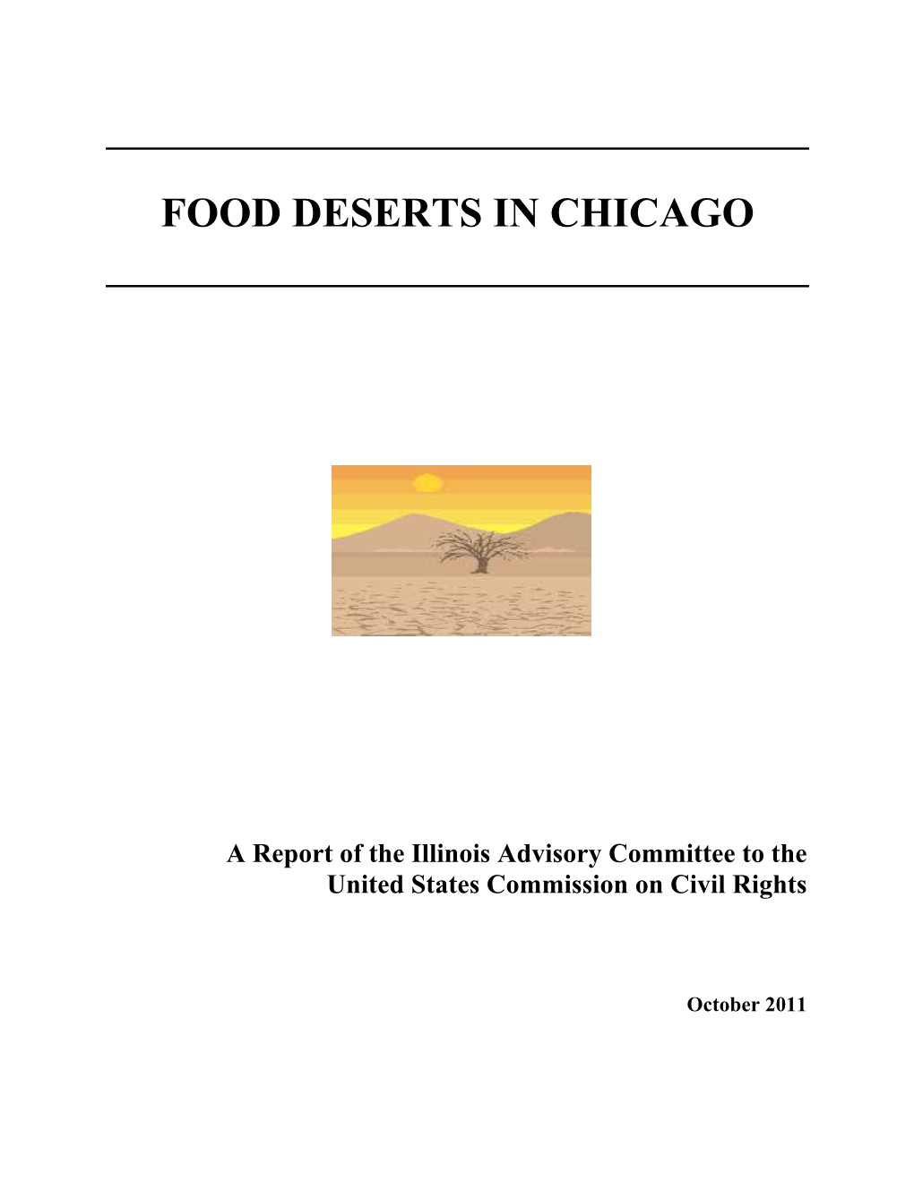 Food Deserts in Chicago