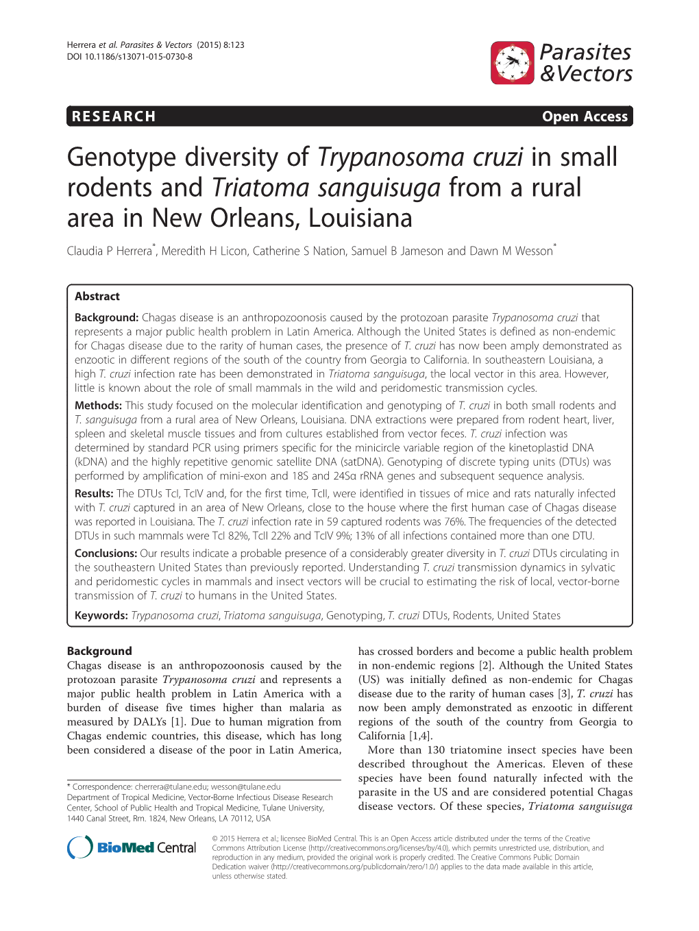 Trypanosoma Cruzi