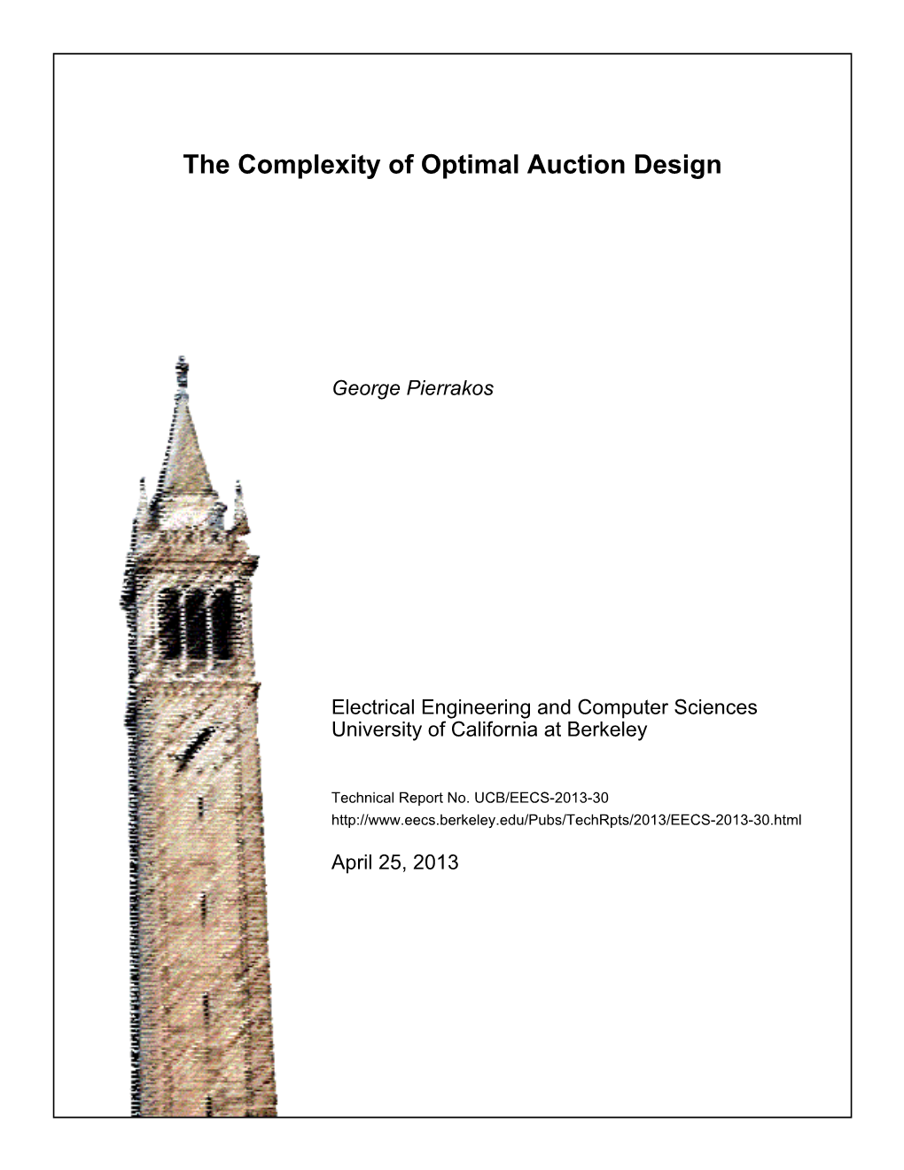 The Complexity of Optimal Auction Design