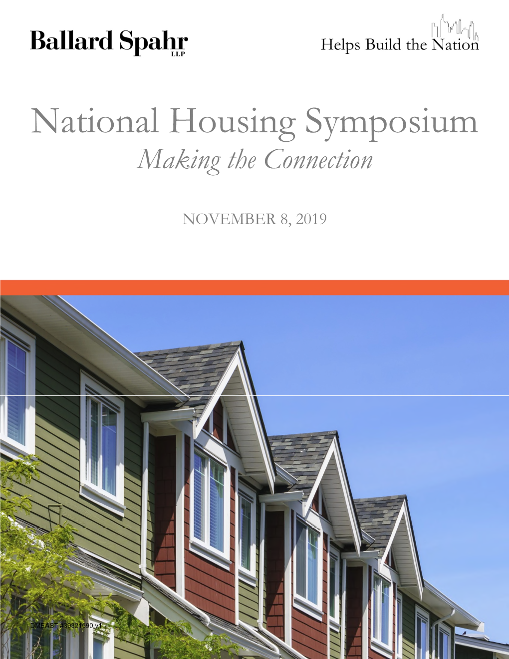 National Housing Symposium Making the Connection