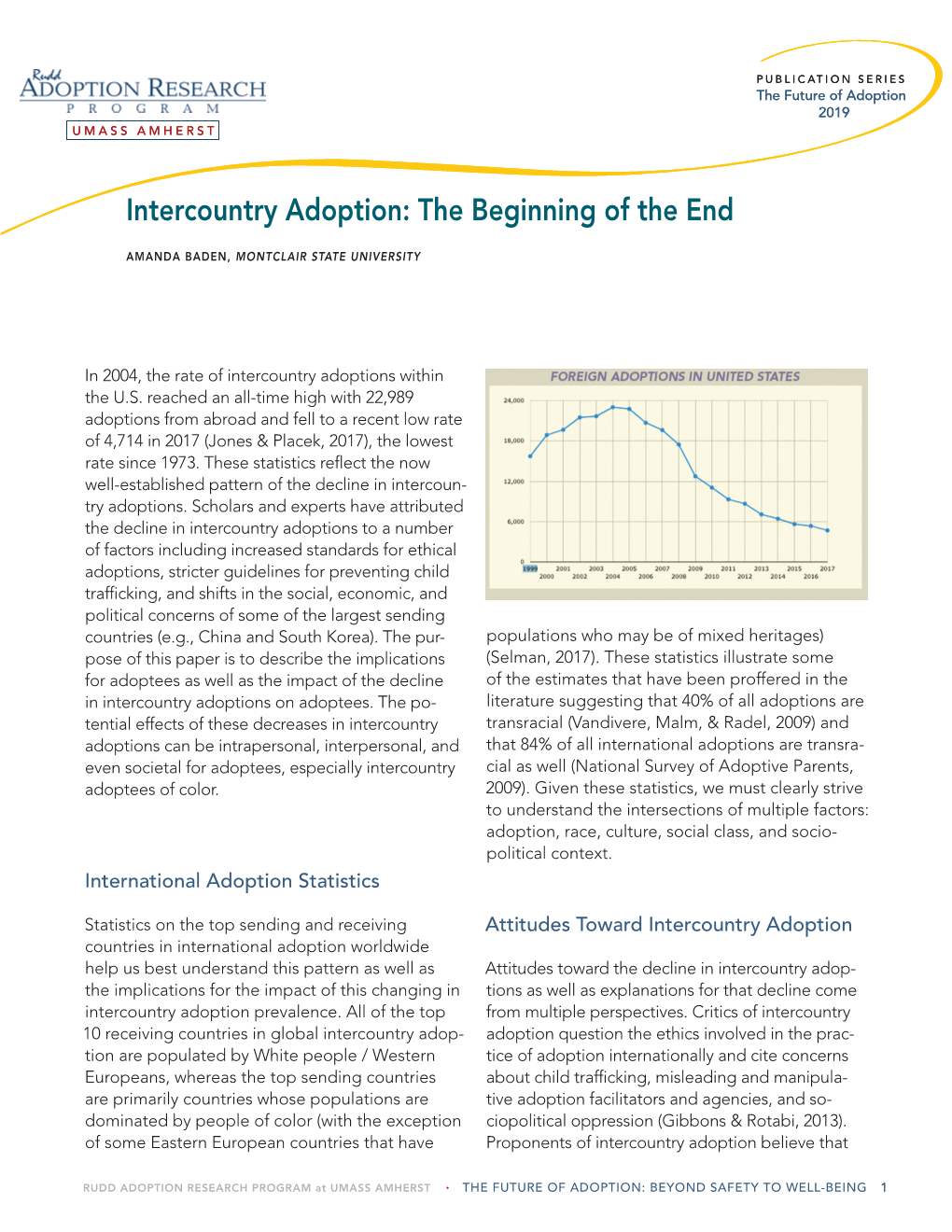 Intercountry Adoption: the Beginning of the End