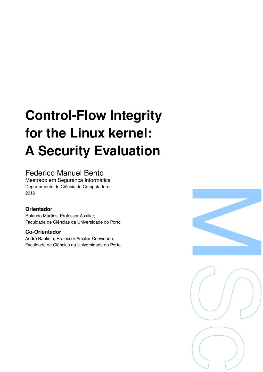Control-Flow Integrity for the Linux Kernel: a Security Evaluation