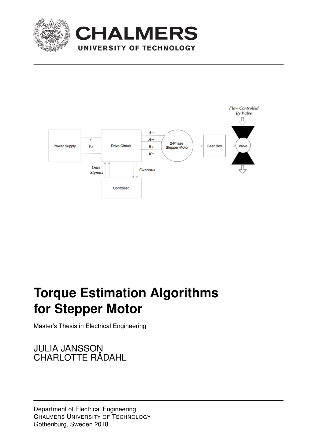 Torque Estimation Algorithms for Stepper Motor