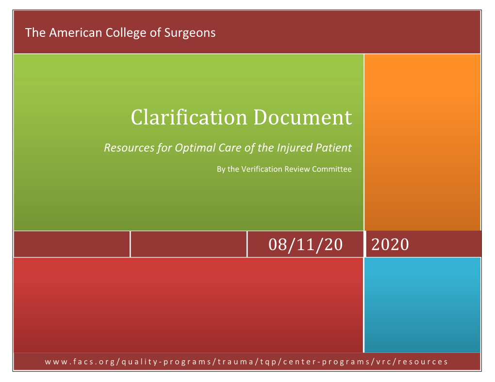 Clarification Document 2020 V02 21 20 Page | 1