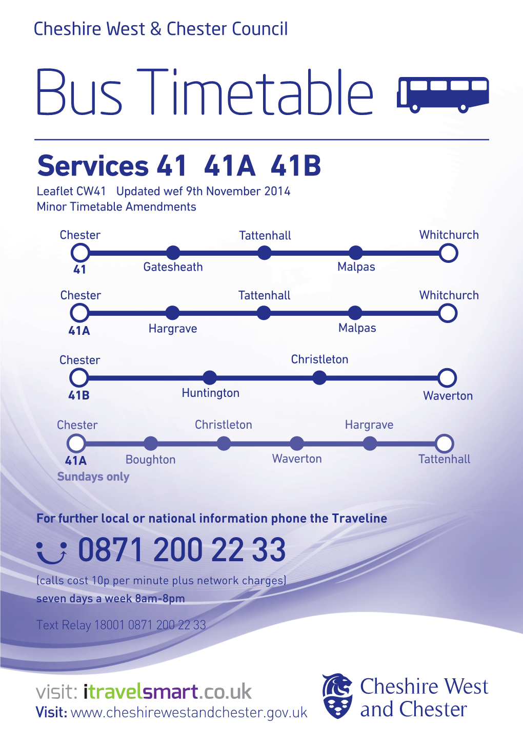 Service 41 41A 41B Bus Timetable