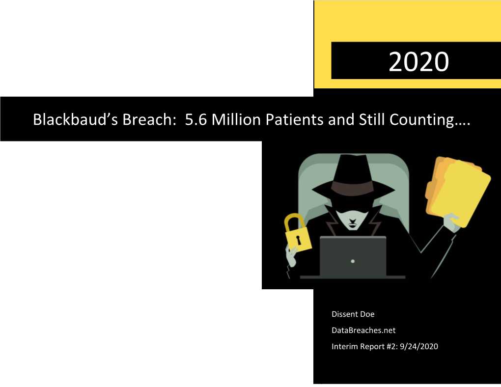 Blackbaud's Breach: 5.6 Million Patients And