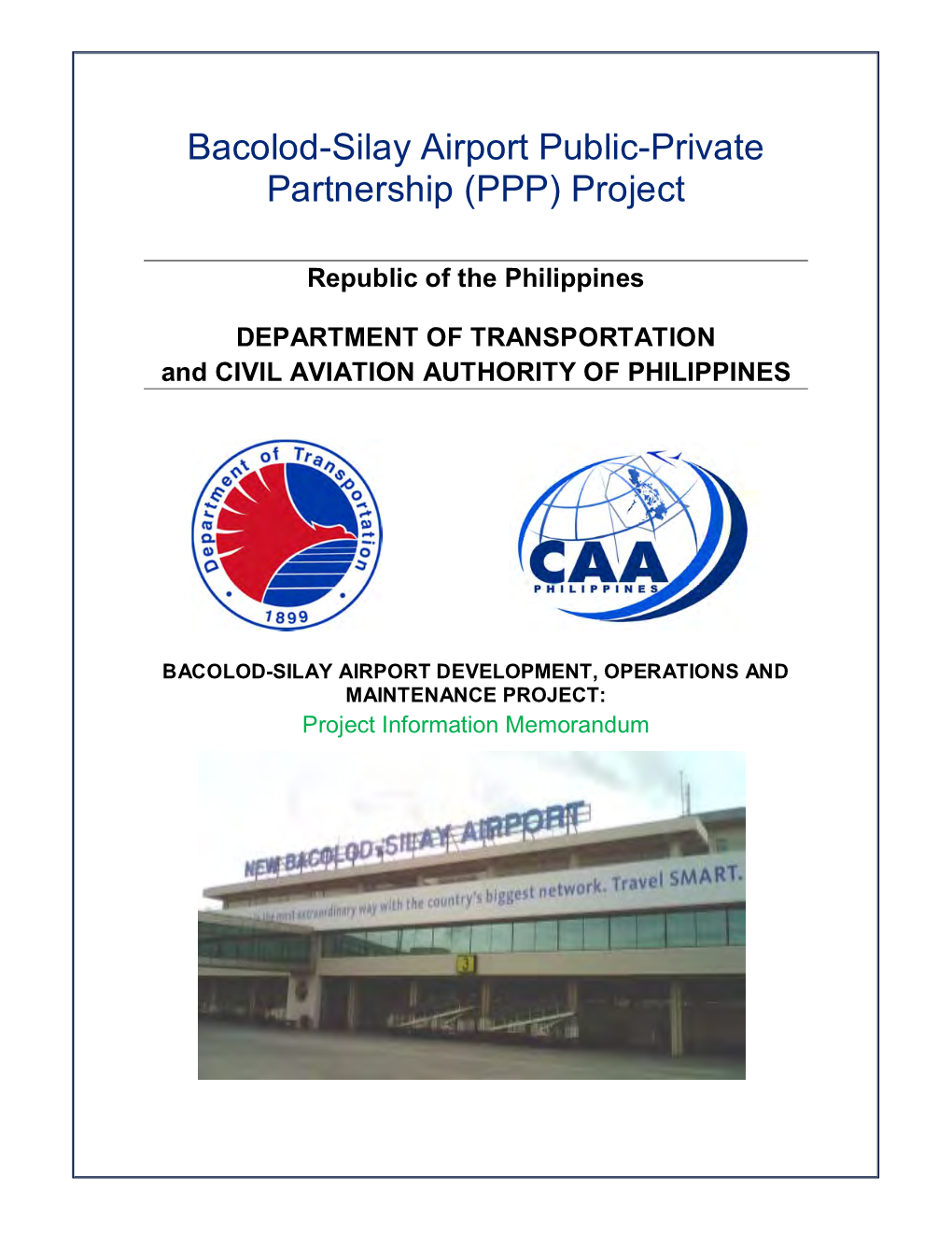 Bacolod-Silay Airport Public-Private Partnership (PPP) Project