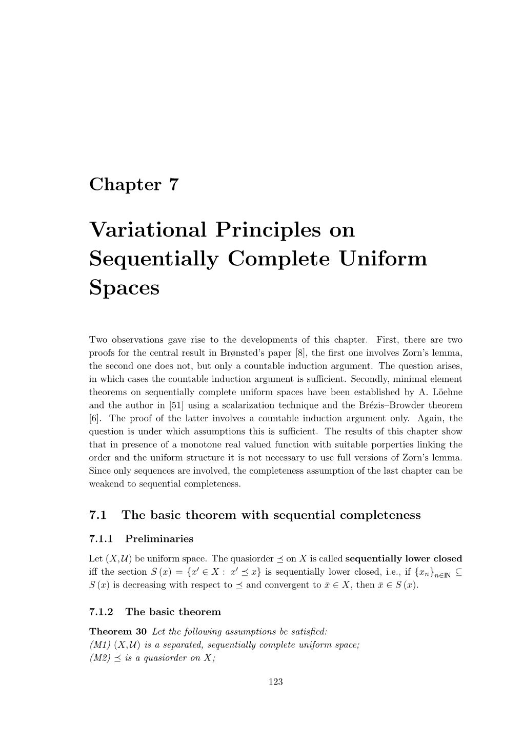 Variational Principles on Sequentially Complete Uniform Spaces