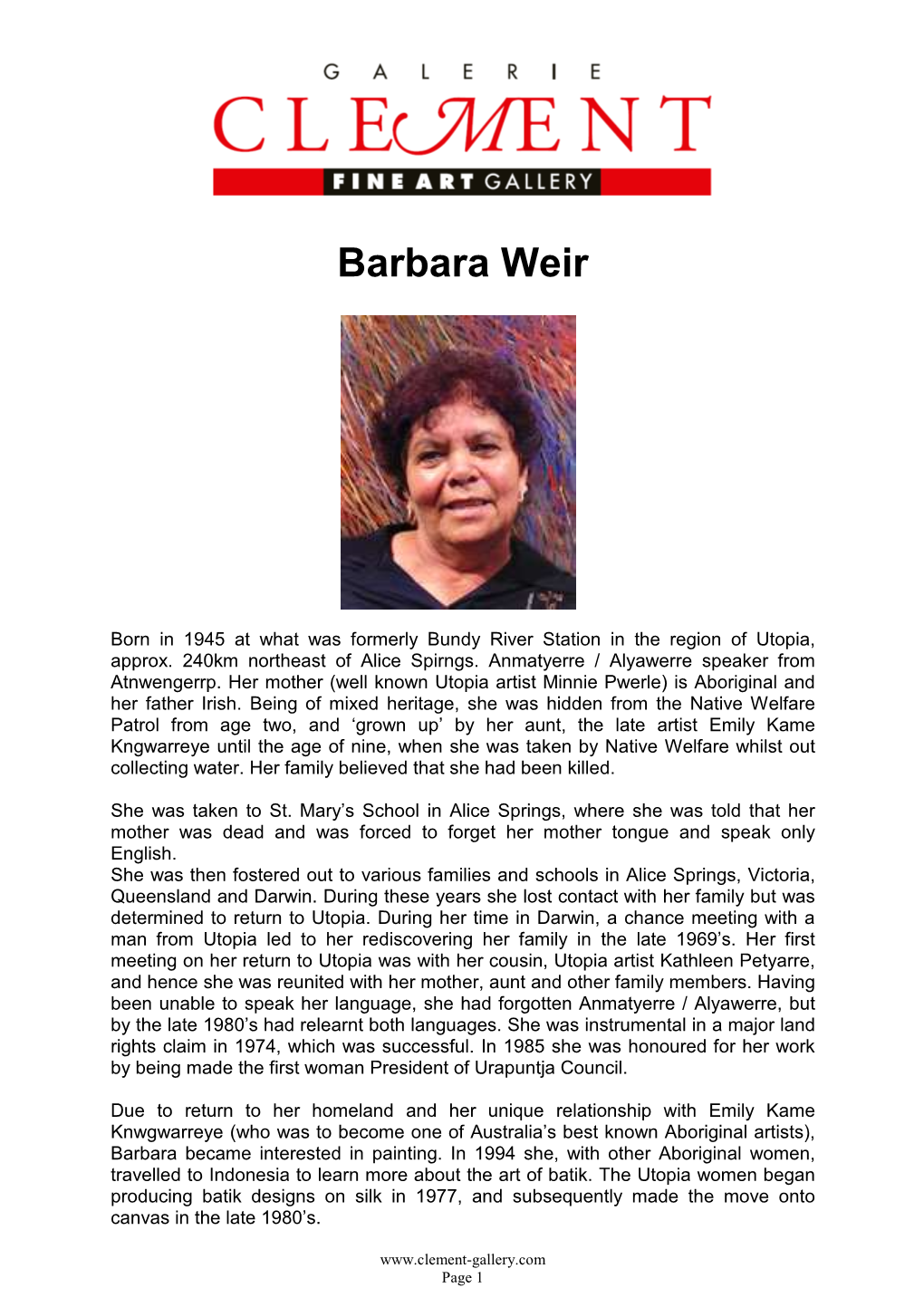 Barbara Weir