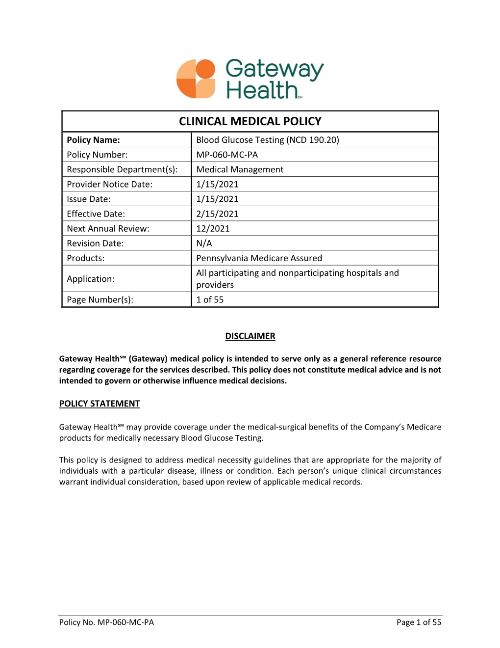 Blood Glucose Testing