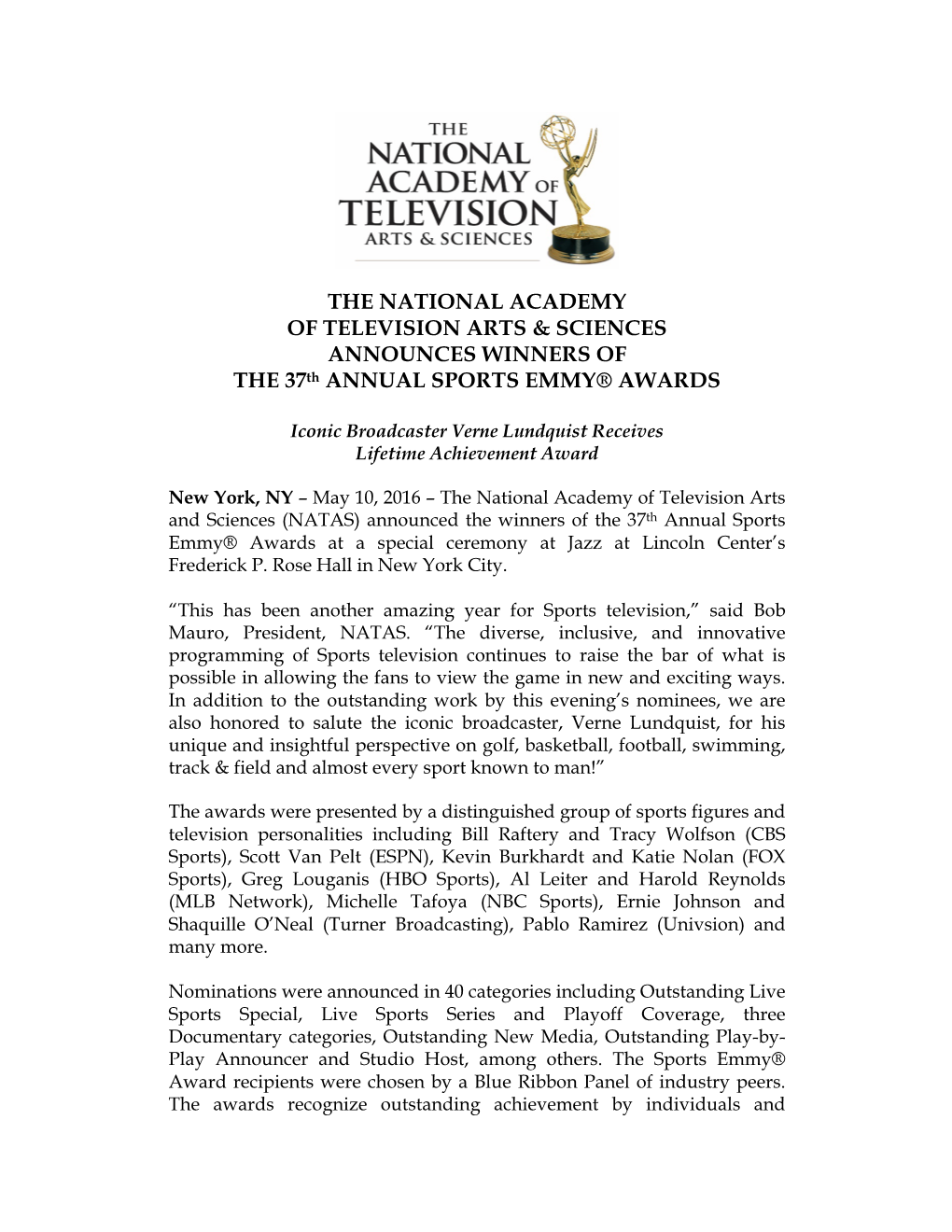 The National Academy of Television Arts & Sciences