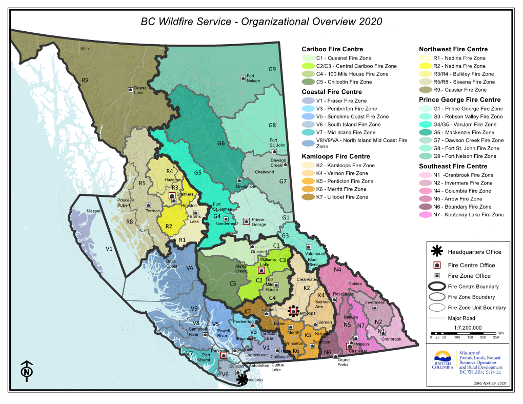 BC Wildfire Service - Organizational Overview 2020