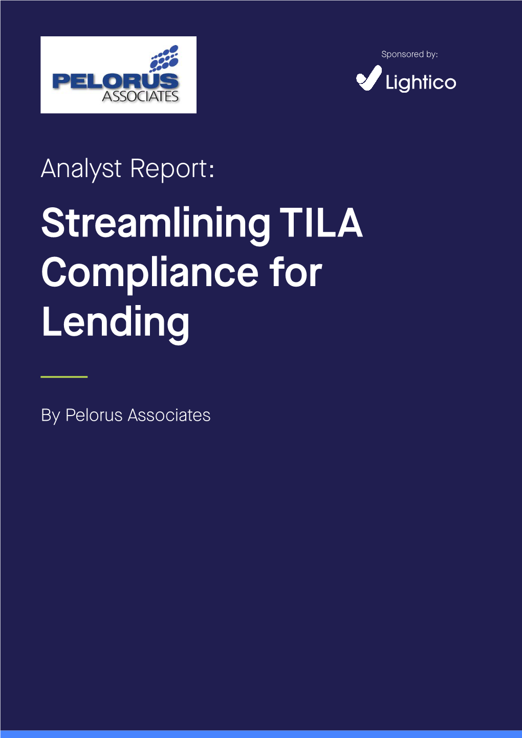 Analyst Report: Streamlining TILA Compliance for Lending