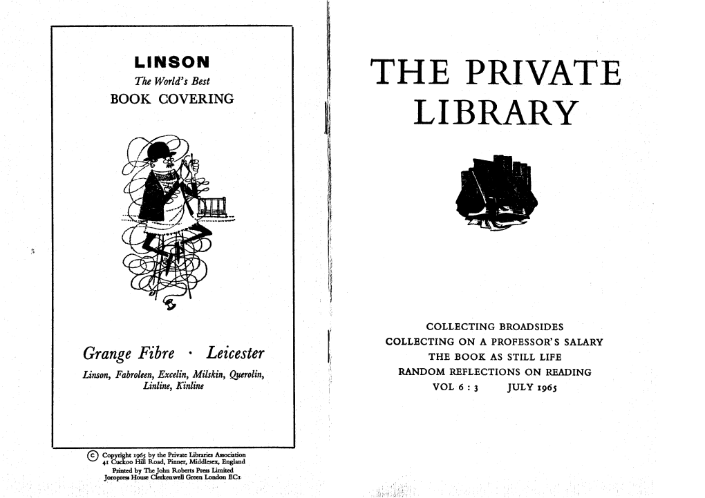 The Private Library Reddent: J