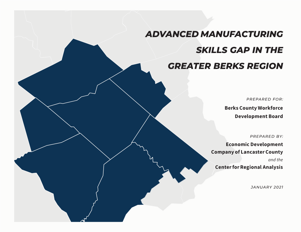 Advanced Manufacturing Skills Gap in the Greater Berks Region