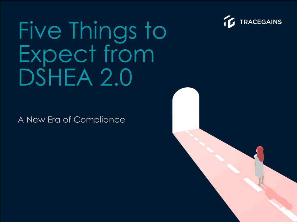 Five Things to Expect from DSHEA 2.0