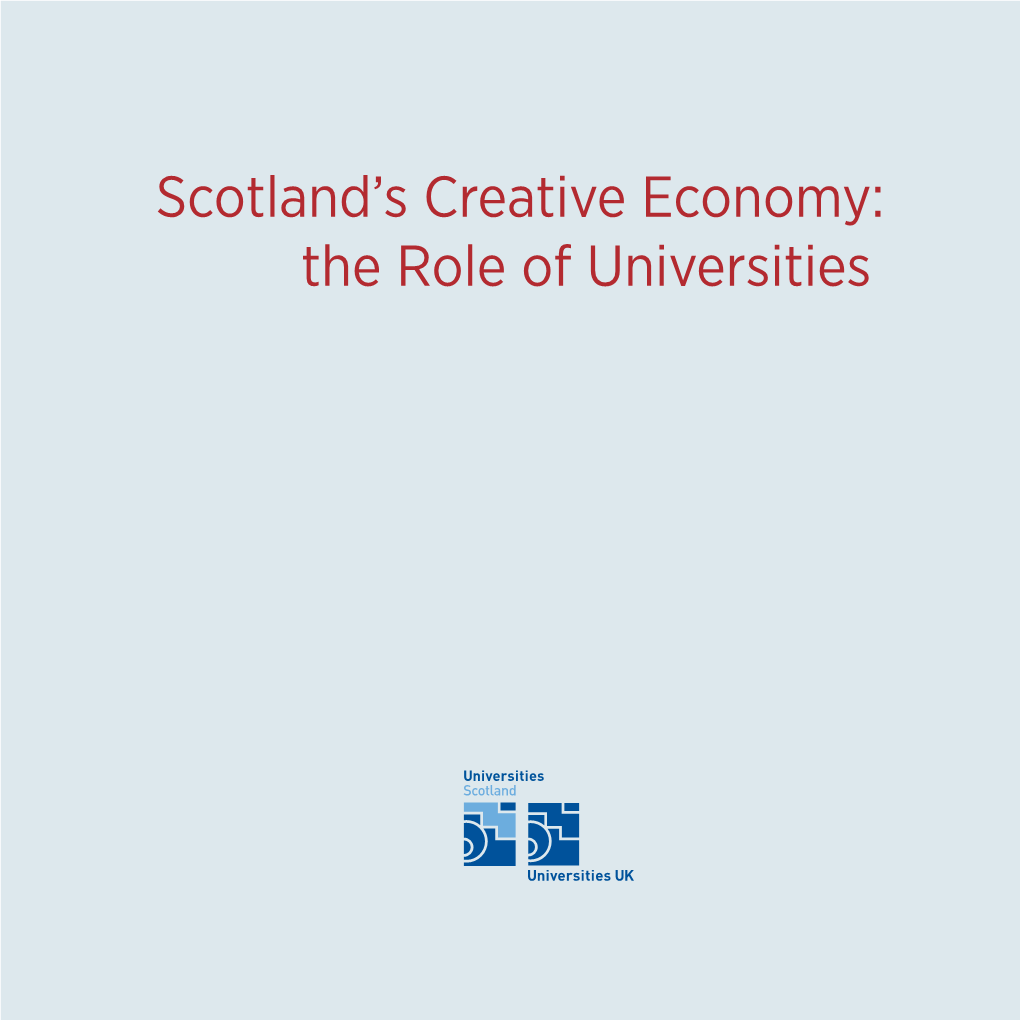 Scotland's Creative Economy