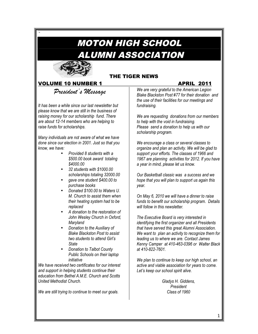 Moton High School Alumni Association