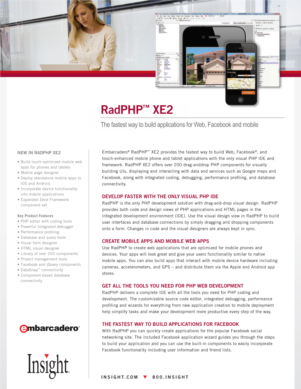 Radphp™ XE2 the Fastest Way to Build Applications for Web, Facebook and Mobile