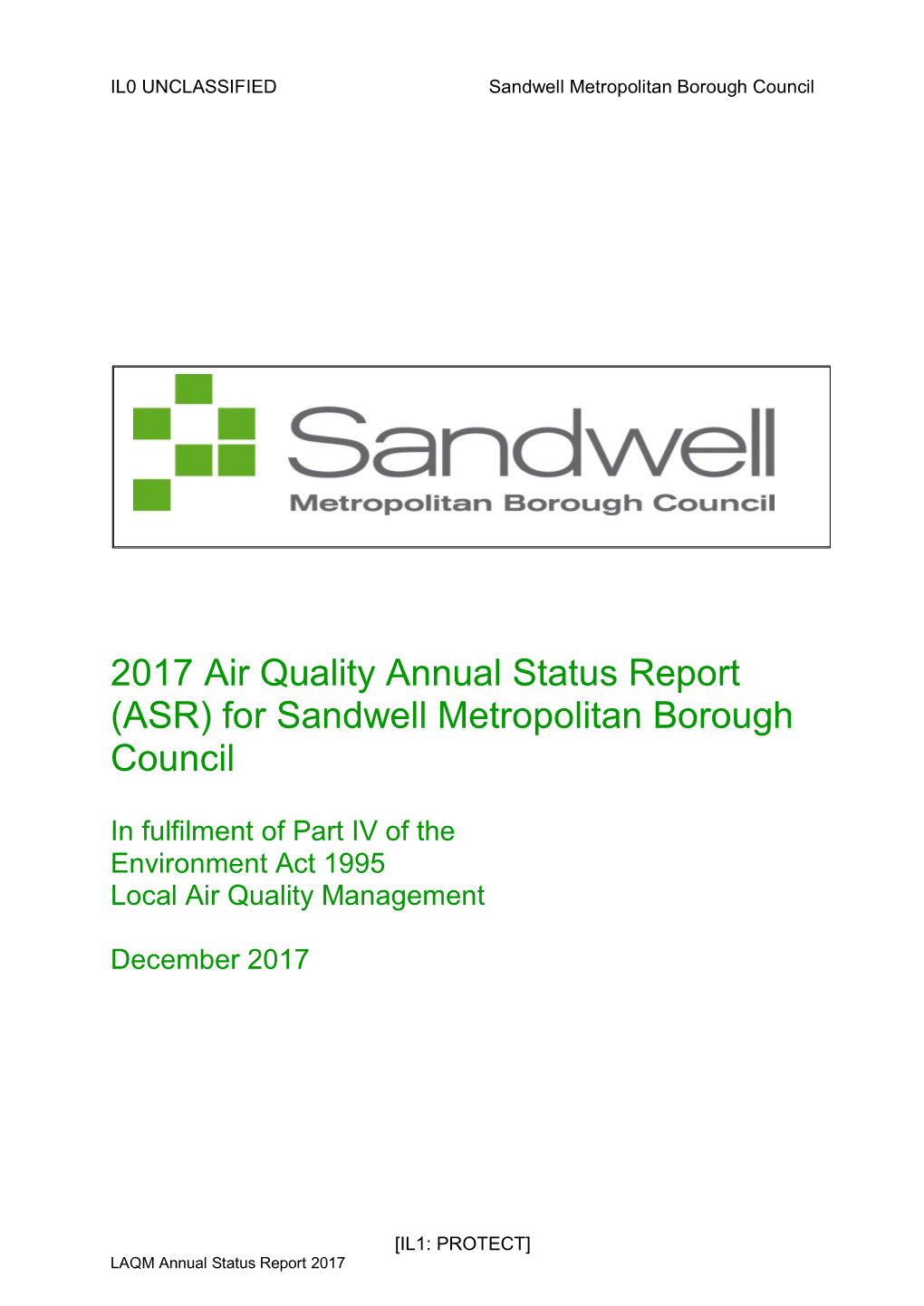 Air Quality in Sandwell