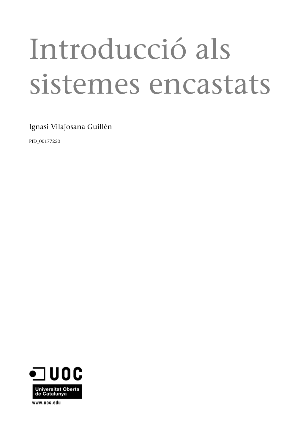 Sistemes Encastats, Febrer 2012