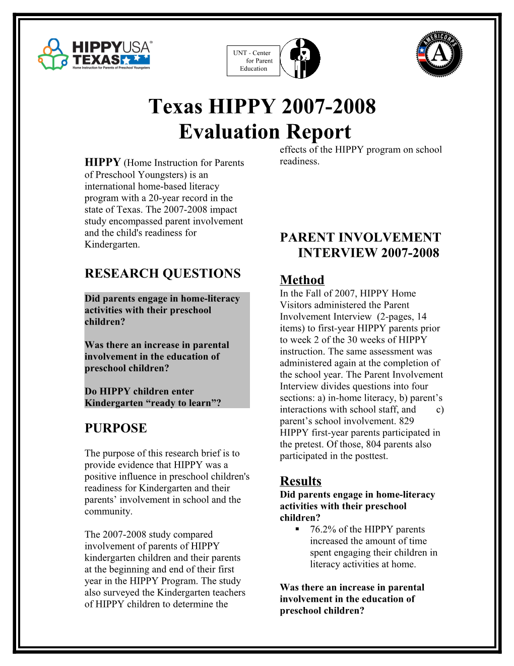 Did Parents Engage in Home-Literacy Activities with Their Preschool Children?