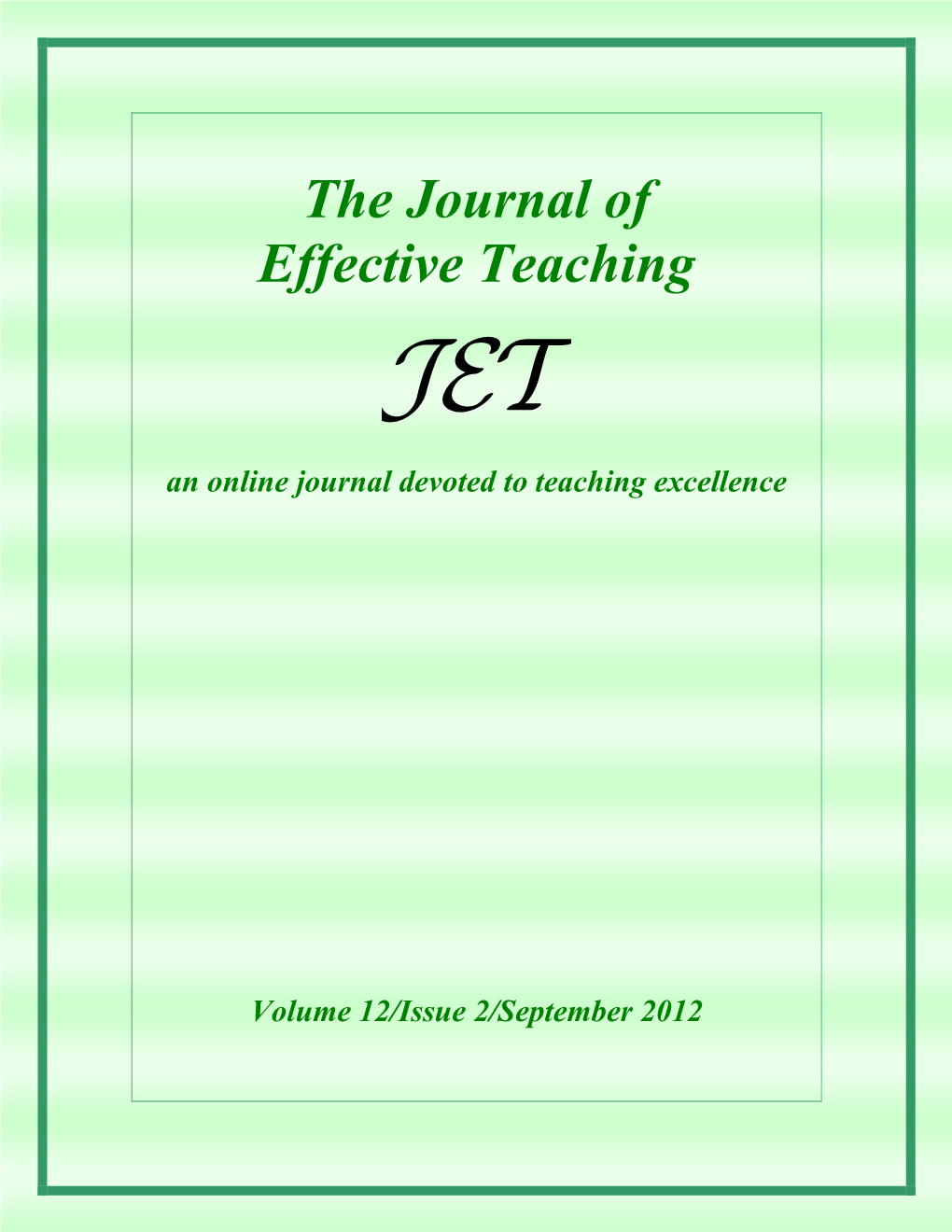 The Journal Of