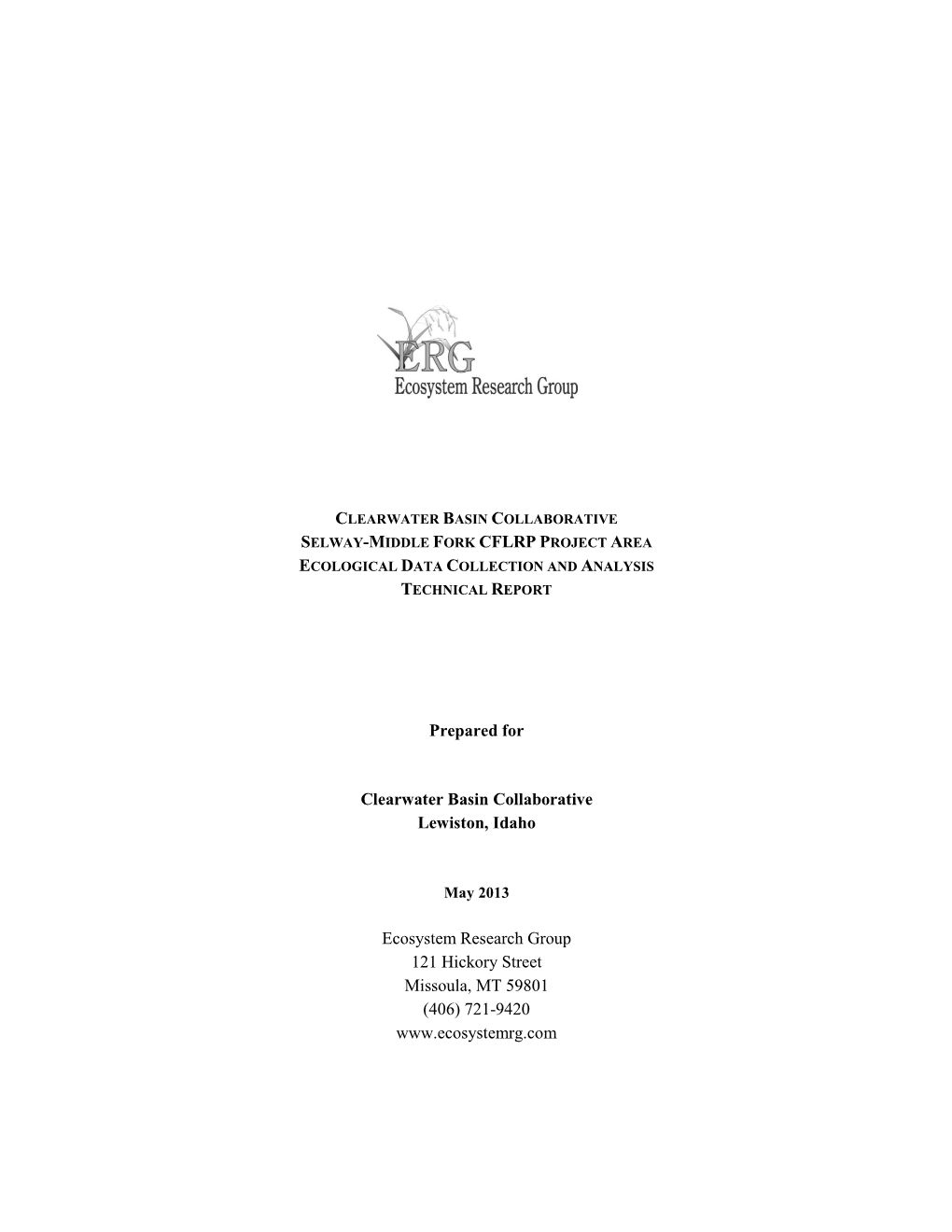 CBC Final Ecological Technical Report