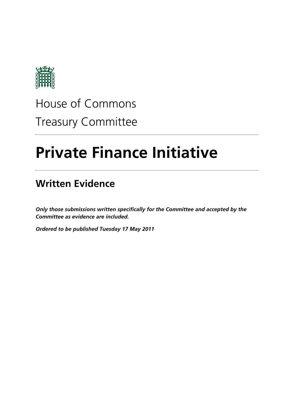 Private Finance Initiative