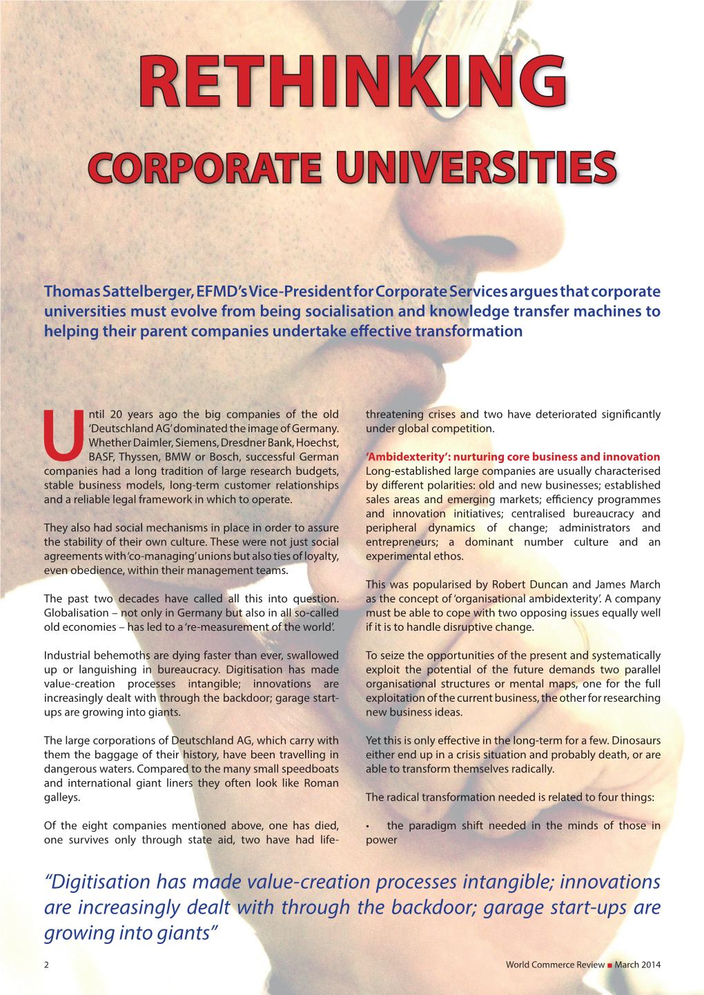 RETHINKING Corporate Universities