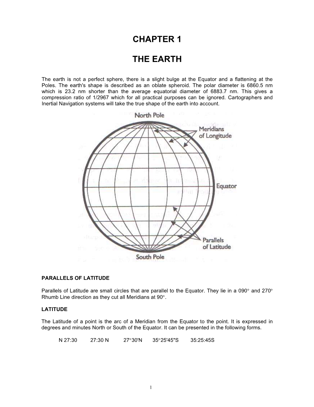 Chapter 1 the Earth