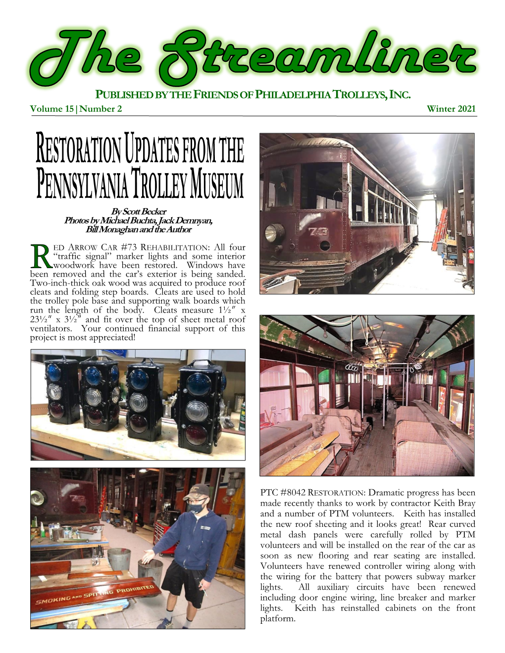 Published by the Friends of Philadelphia Trolleys,Inc