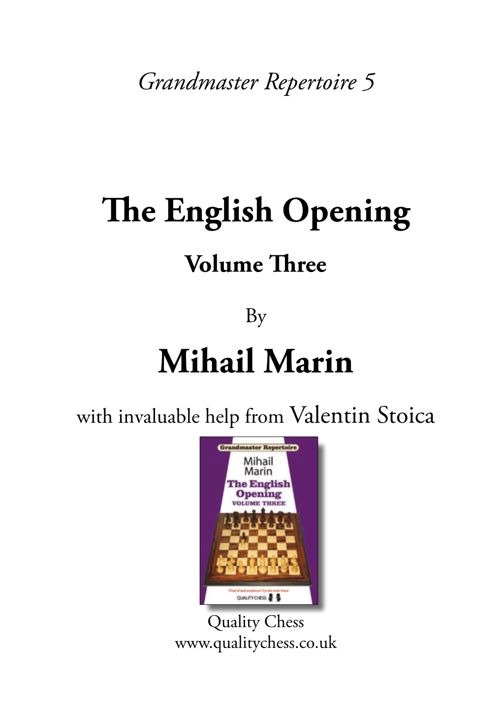 The English Opening Mihail Marin