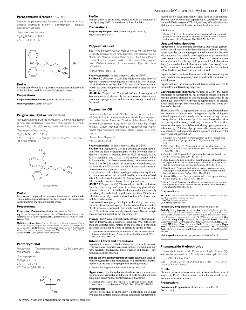 Pantoprazole/Phenamazide Hydrochloride 1761