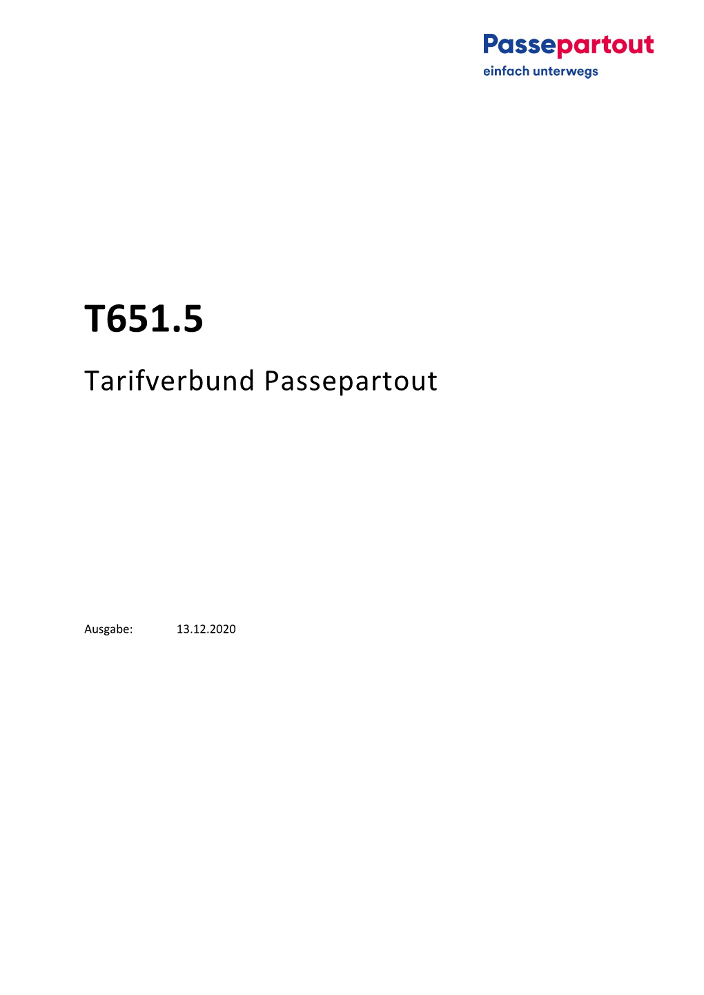 T651.5 Tarifverbund Passepartout