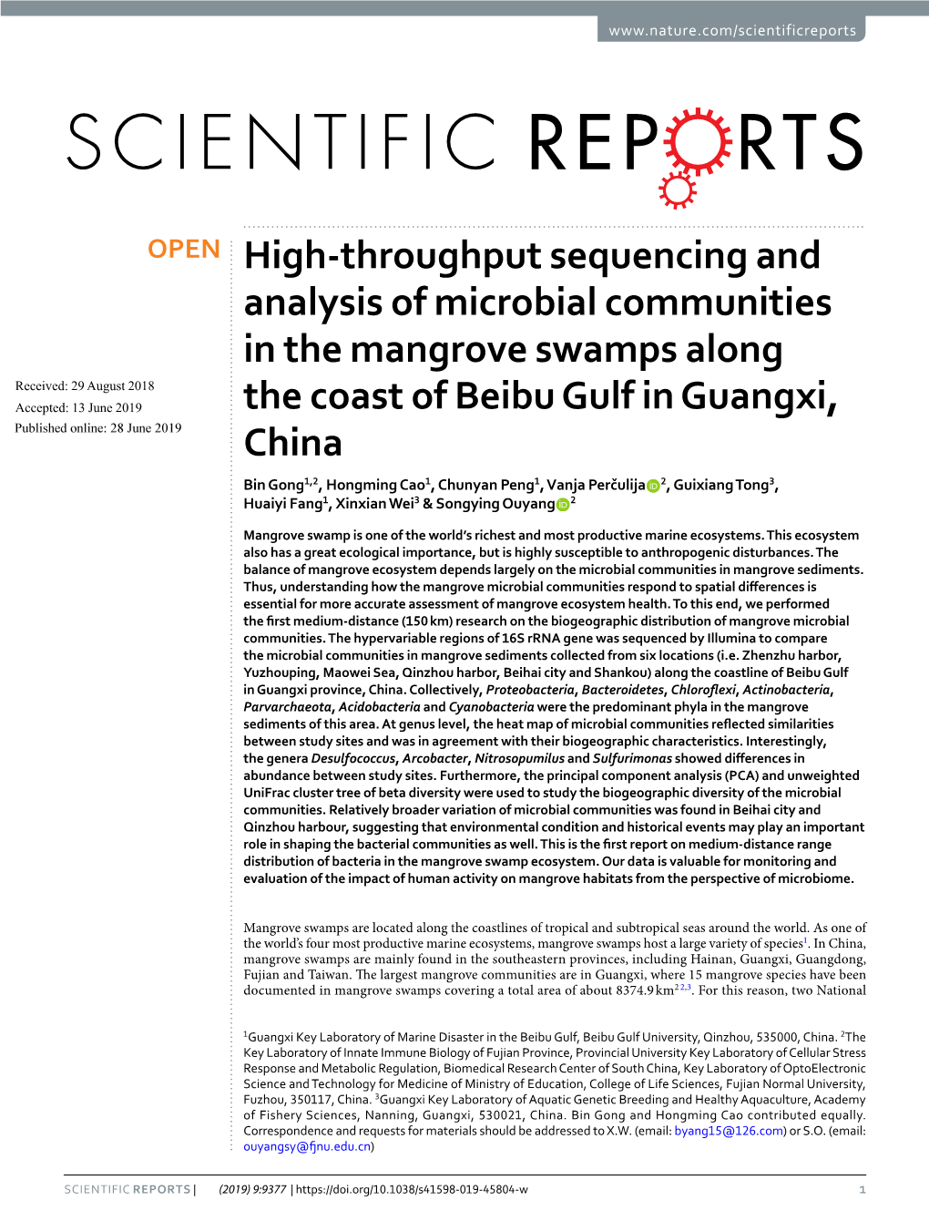 High-Throughput Sequencing and Analysis of Microbial Communities