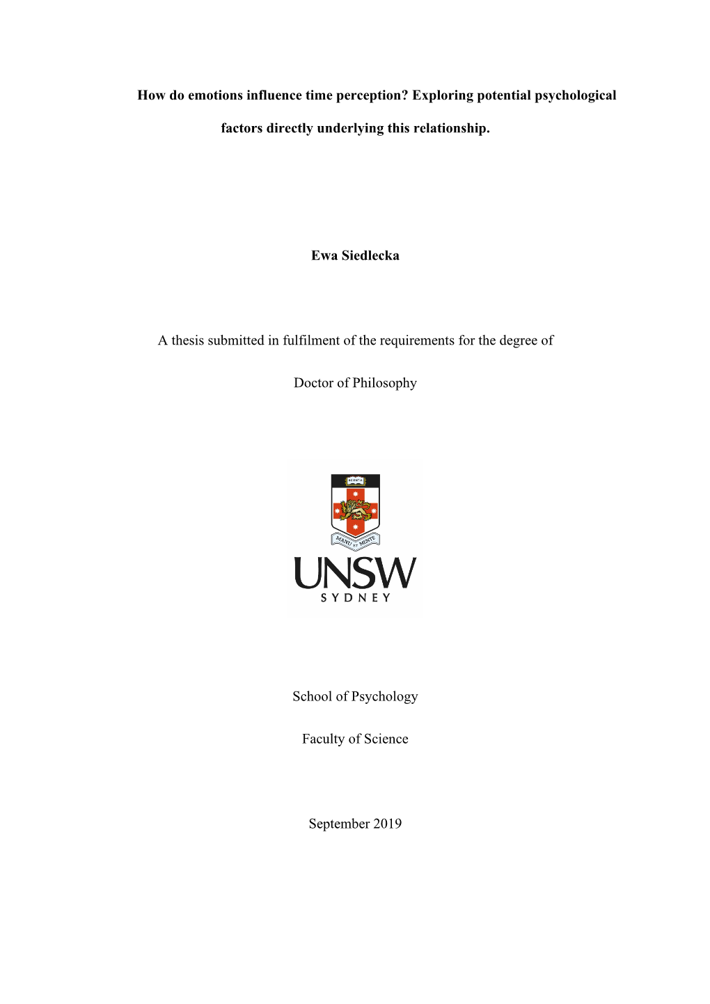 How Do Emotions Influence Time Perception? Exploring Potential Psychological