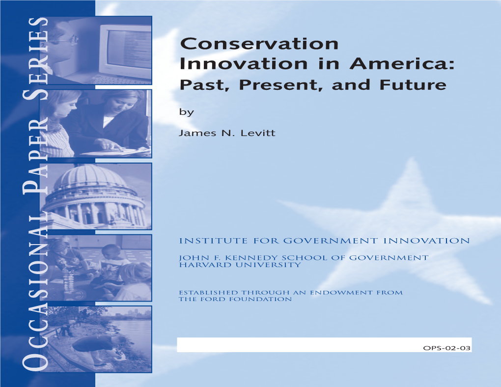 Conservation Innovation in America