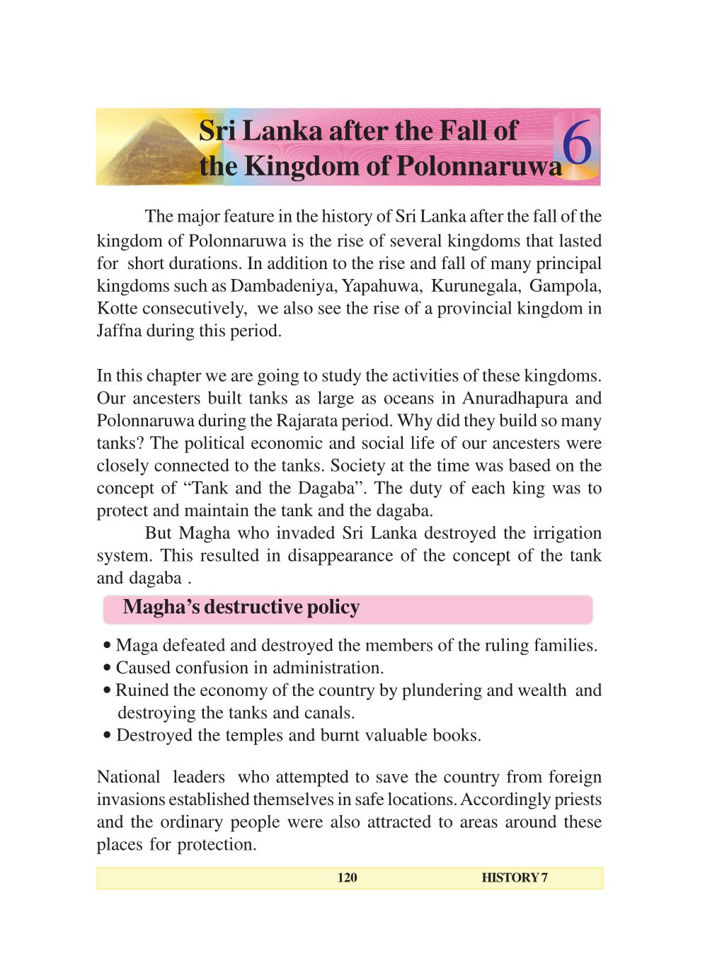 Sri Lanka After the Fall of the Kingdom of Polonnaruwa6